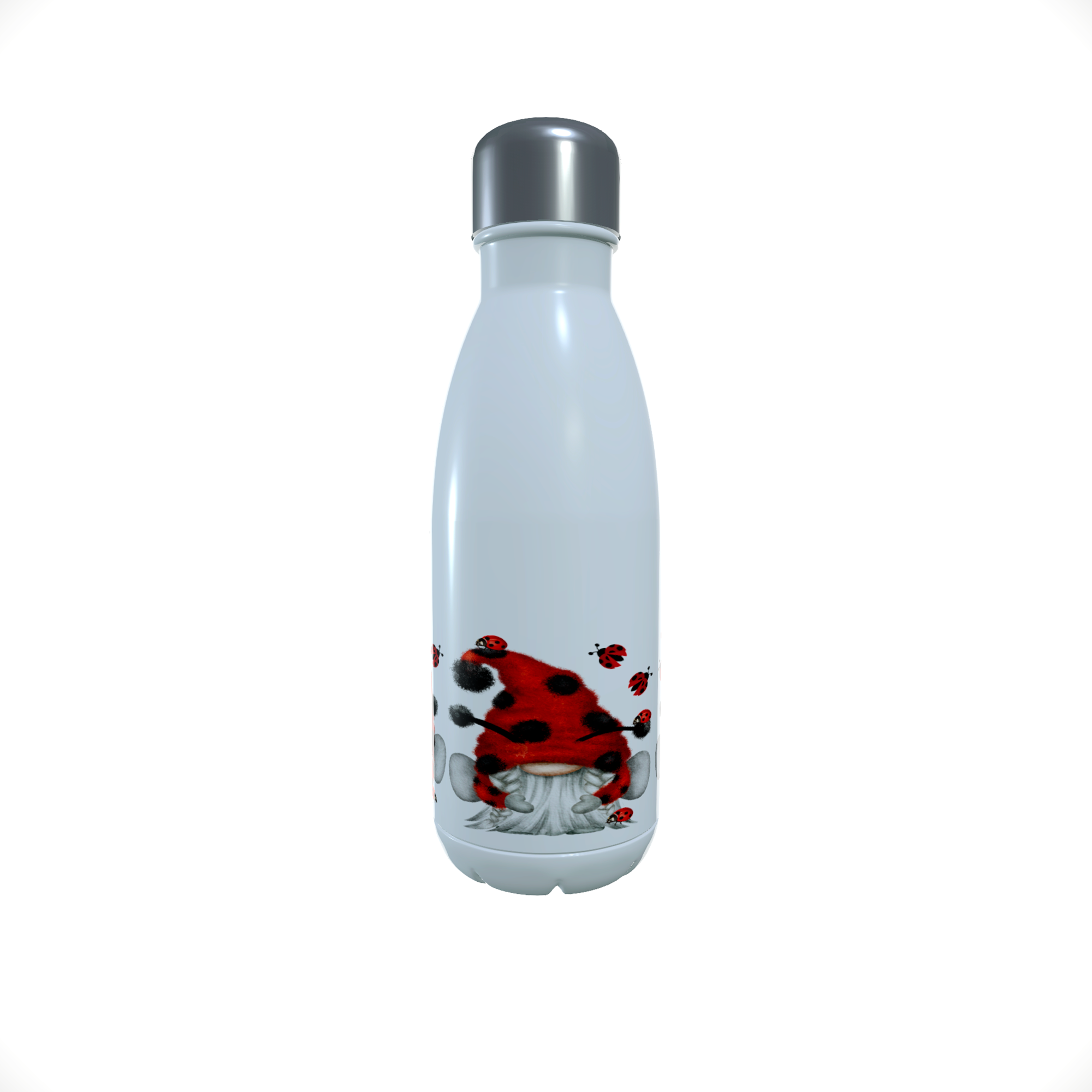 Ladybird Gnome Drinks Bottle, Gonk Ladybug Water Bottle - Click Image to Close